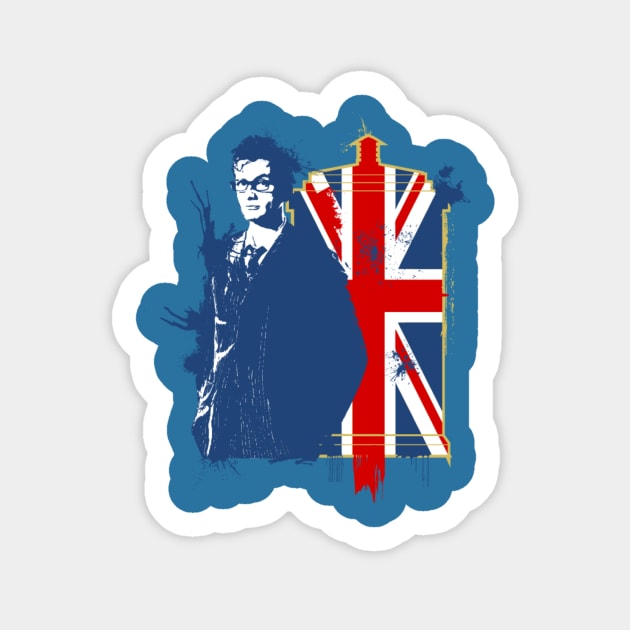 DOCTOR BLUE Sticker by KARMADESIGNER T-SHIRT SHOP